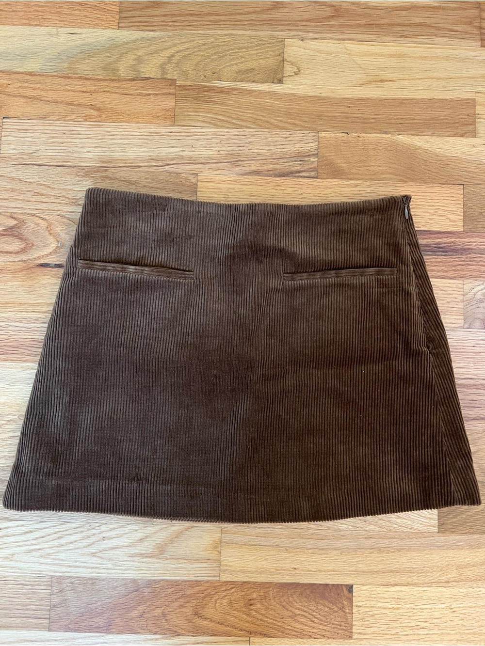 Zara Brown Corduroy Mini Skirt